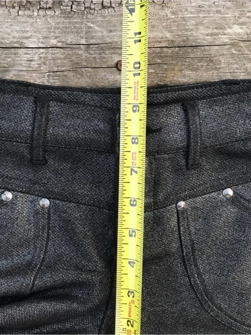 FP NWOT shimmery black skinny’s - Picture 7 of 12